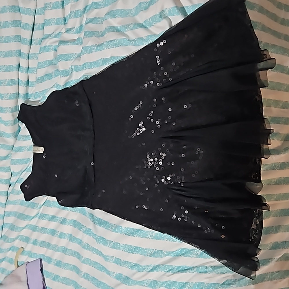 Black Sequin Dress